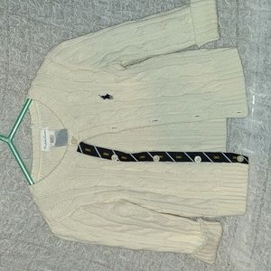 Ralph Lauren Cream Cable Knit Sweater 9 m